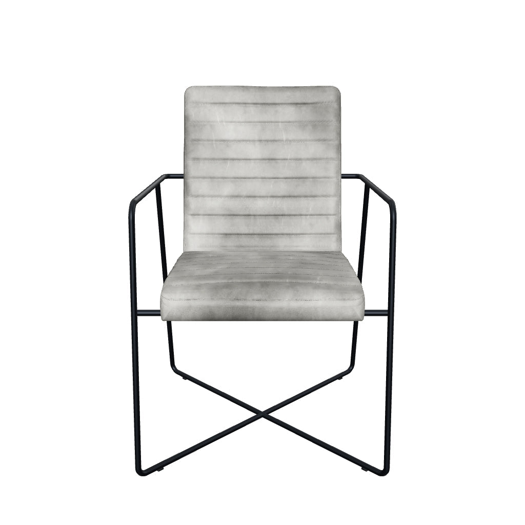 3D-Modell Designstuhl Sinatra aus Leder in Grau [cantilever-publication:1ad85faf-43b8-4758-9f80-e5cff6e72601]