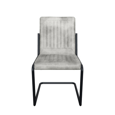 3D-Modell Eleganter Freischwinger Stuhl CADI aus Leder in Grau [cantilever-publication:7044e9fc-385b-4122-86f5-fb409733c16d]