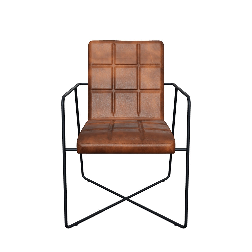 3D-Modell Design Stuhl FARGO aus Leder in Cognac [cantilever-publication:73896248-a197-49f1-a74c-e104a311c3e6]