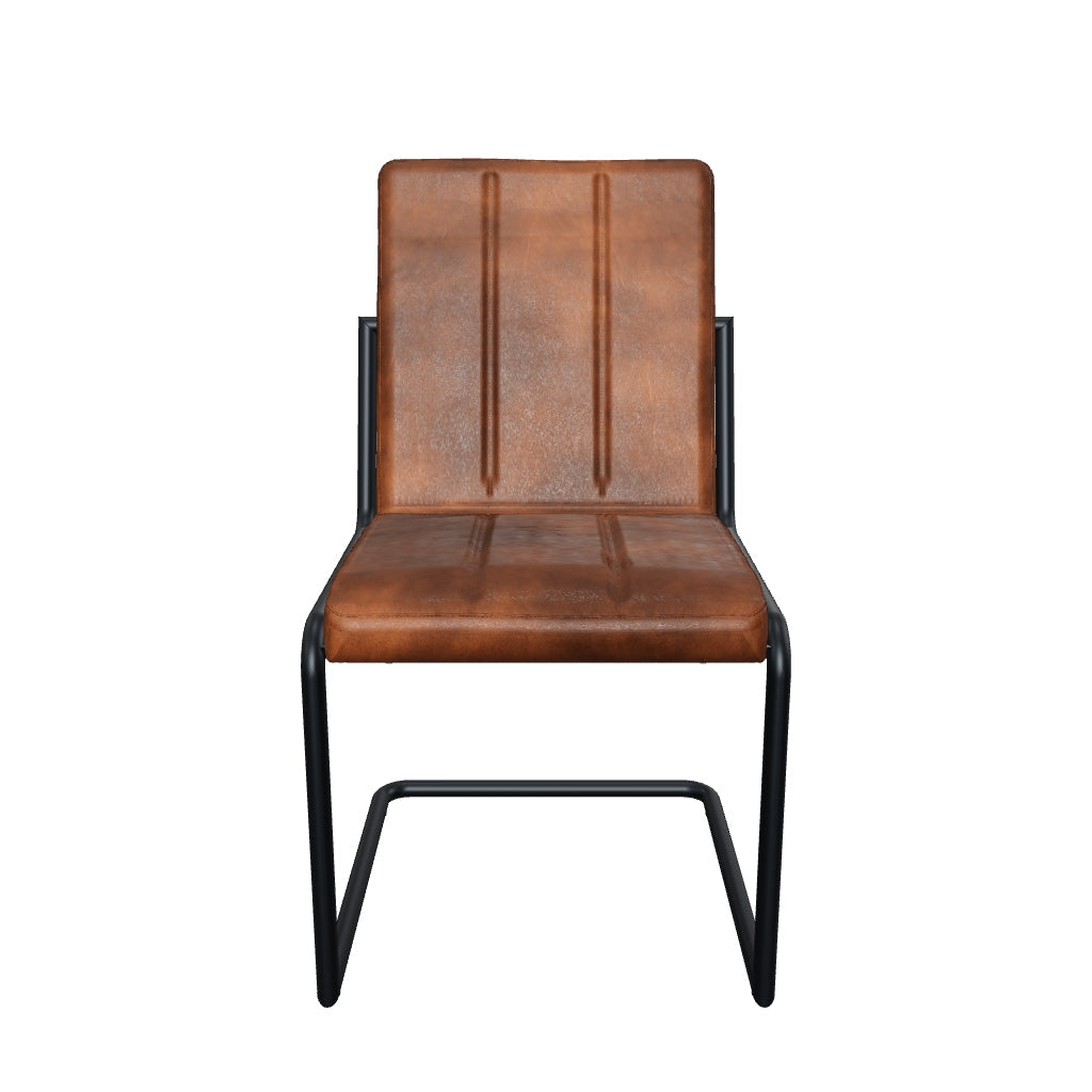 3D-Modell Eleganter Freischwinger Stuhl COOPER ohne Armlehne aus Leder in Cognac [cantilever-publication:1d3d2d05-bf91-49c3-84ed-326a1649932e]