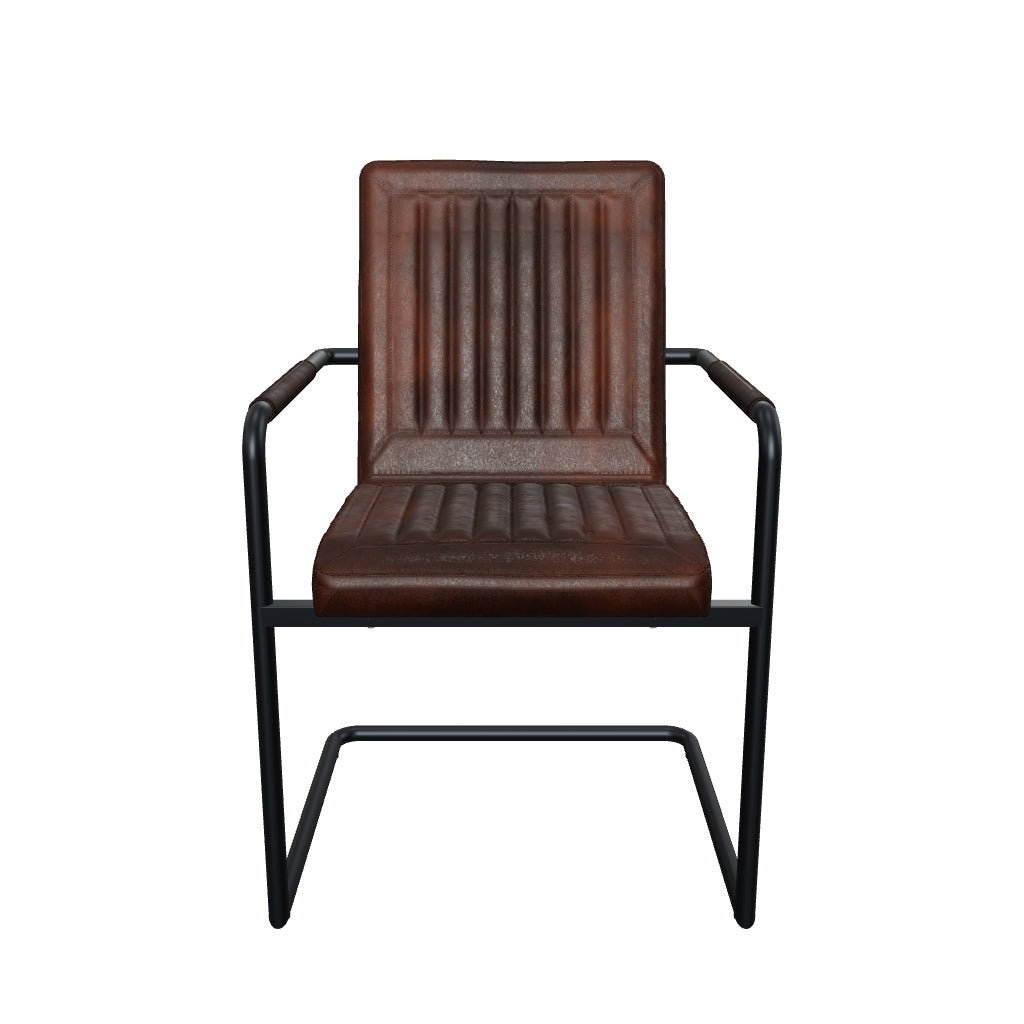 3D-Modell Eleganter Freischwinger Stuhl CADI aus Leder in Braun [cantilever-publication:670740f5-1b85-45b6-a0fb-b7c768cfeac4]
