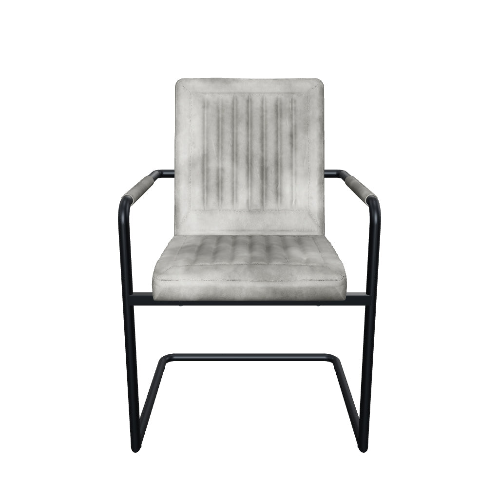 3D-Modell Eleganter Freischwinger Stuhl CADI aus Leder in Grau [cantilever-publication:5fc8a891-a5eb-45fc-a7a5-a1522b042cee]
