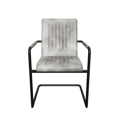 3D-Modell Eleganter Freischwinger Stuhl CADI aus Leder in Grau [cantilever-publication:5fc8a891-a5eb-45fc-a7a5-a1522b042cee]