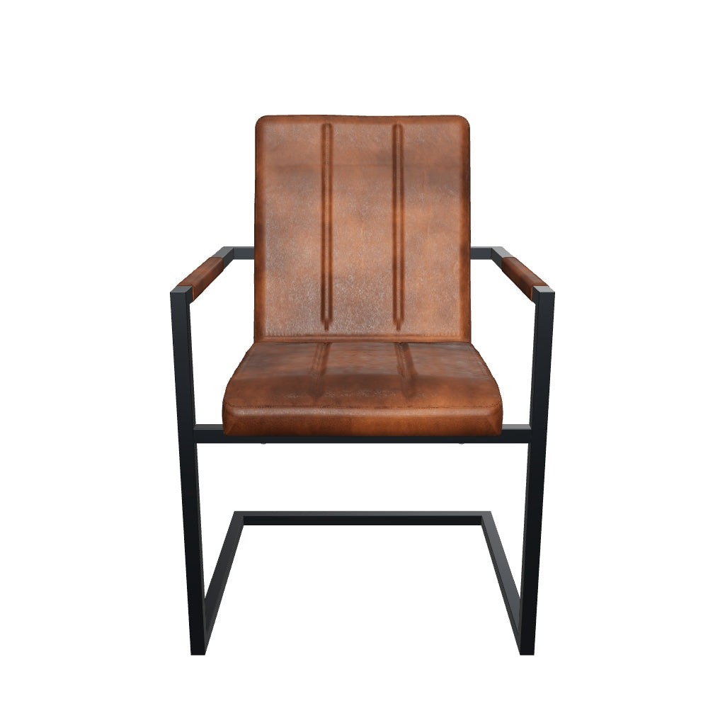 3D-Modell Freischwinger Stuhl COOPER mit Armlehne aus Leder in Cognac [cantilever-publication:605116a0-1aa4-4efe-8d73-db6fbb1ad990]