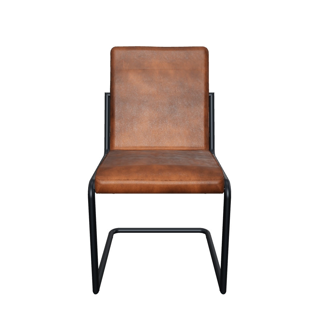3D-Modell Eleganter Freischwinger Stuhl JASPAR ohne Armlehne aus Leder in Cognac [cantilever-publication:c920e8eb-4a14-4fc5-912a-6934aae095b8]