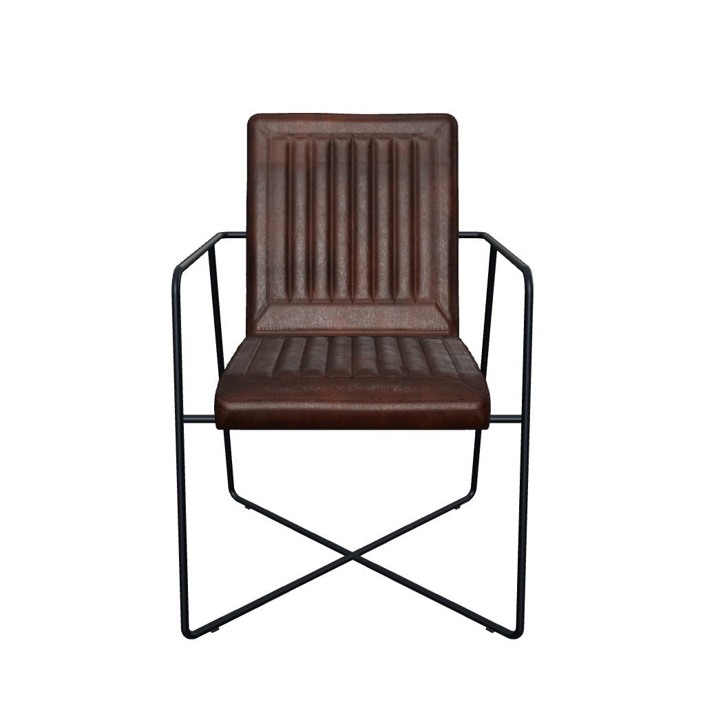 3D-Modell Designer Stuhl CADI aus Leder in Braun [cantilever-publication:838f0d39-069a-43ee-9125-5bff88bbcaad]