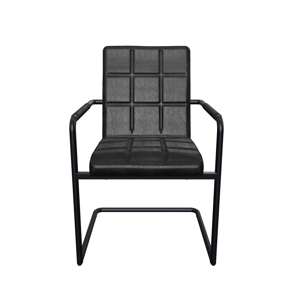 3D-Modell Eleganter Freischwinger Stuhl FARGO aus Leder in Schwarz [cantilever-publication:945e9745-7d75-4d71-bb6b-f6ca4fe616e9]