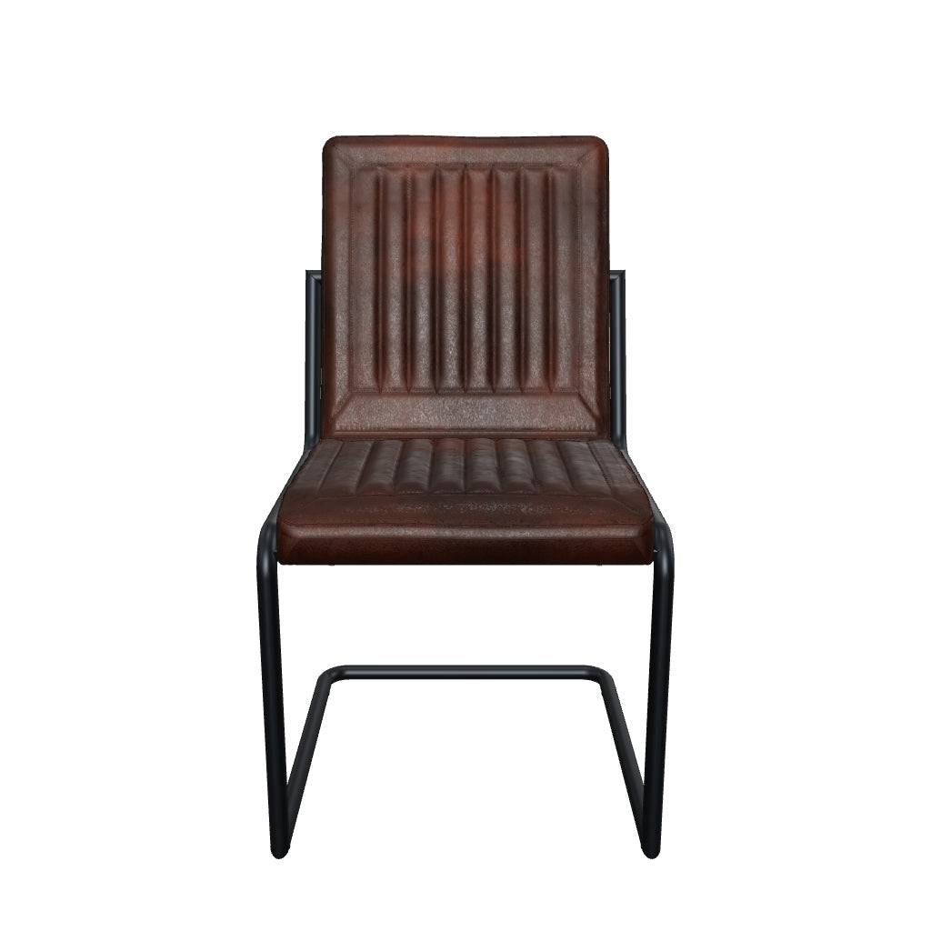 3D-Modell Eleganter Freischwinger Stuhl CADI ohne Armlehne in Braun [cantilever-publication:3917a82f-ee25-42ab-86d3-890ce04cb4c2]