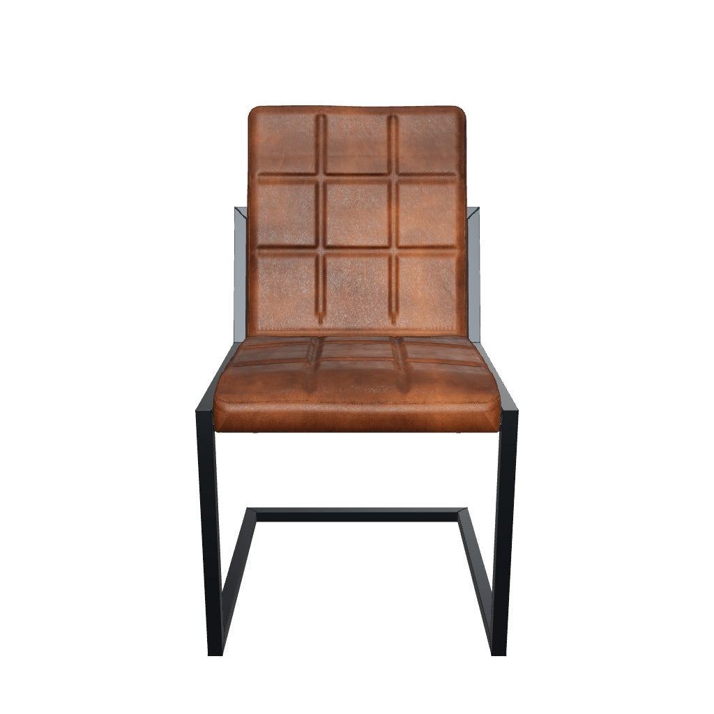 3D-Modell Freischwinger Stuhl FARGO aus Leder in Cognac ohne Armlehne [cantilever-publication:23609234-446f-4aaa-88ba-b2b646a8e376]