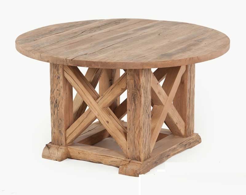 Runder Designer Esstisch "Burton" aus massiver Eiche ...