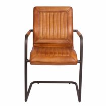 freischwinger-leder_cognac-cadillac-front-rund